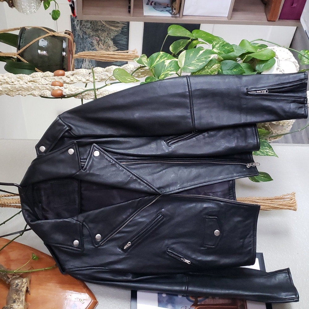 Buttery soft sheepskin motorcycle jacket